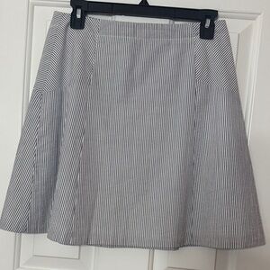 LOFT Blue Seersucker A-Line Skirt Size 4